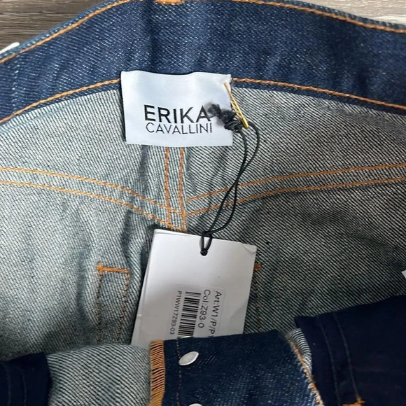 NEW ERIKA CAVALLINI Jeans In Blue - Picture 4 of 15